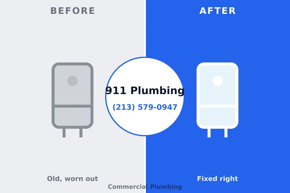 Before and after: plumbing repair Heidelberg, TX